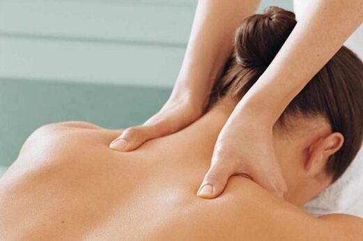 Massage with cervical osteocondrosis